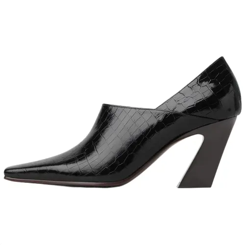 Bottega Veneta Lewis Block Heel High Heels 7.5cm Women's Black