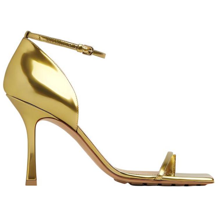 Bottega Veneta Stretch One Strap Sandals Women's Gold