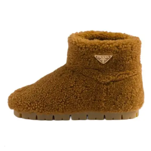 PRADA Ankle Boots Women's Caramel