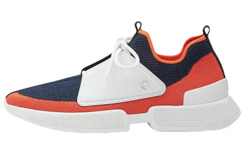 HERMES Expert Sports Abrasion Resistant Low top Casual Shoes Men's Blue Orange White