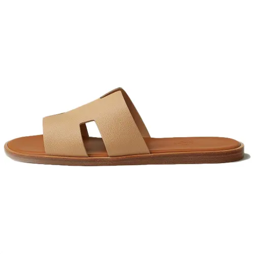HERMES Izmir Slide Slippers Men's Beige