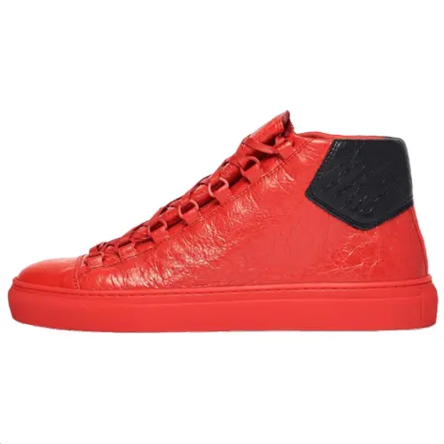 Balenciaga Arena Mid top Skateboard Shoes Men's Red