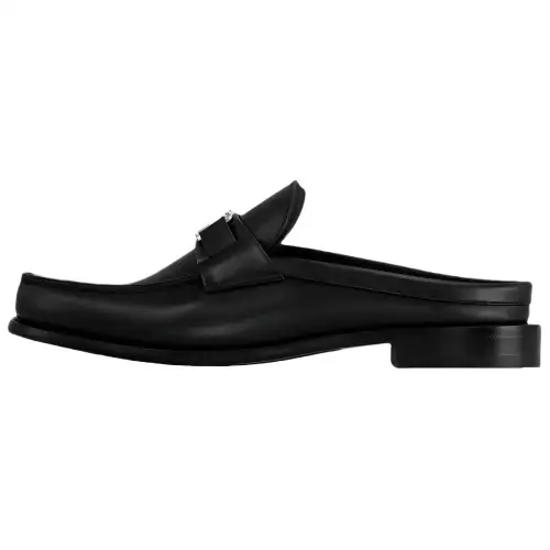 LOUIS VUITTON Major Closed Toe Slippers Men's Black