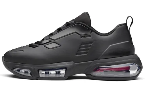 PRADA Collision Fabric Low top Casual Shoes Women's Black