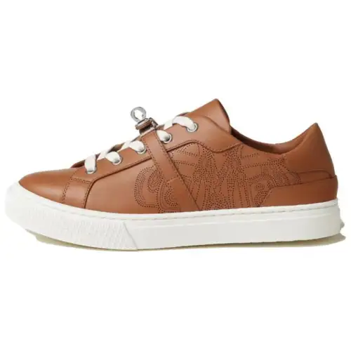 HERMES Day Low top Skateboard Shoes Women's Brown