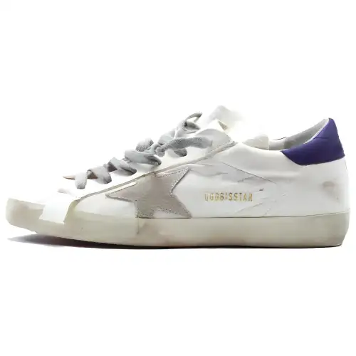 Golden Goose Super Star Stylish Skateboarding Shoes Women's White Purple