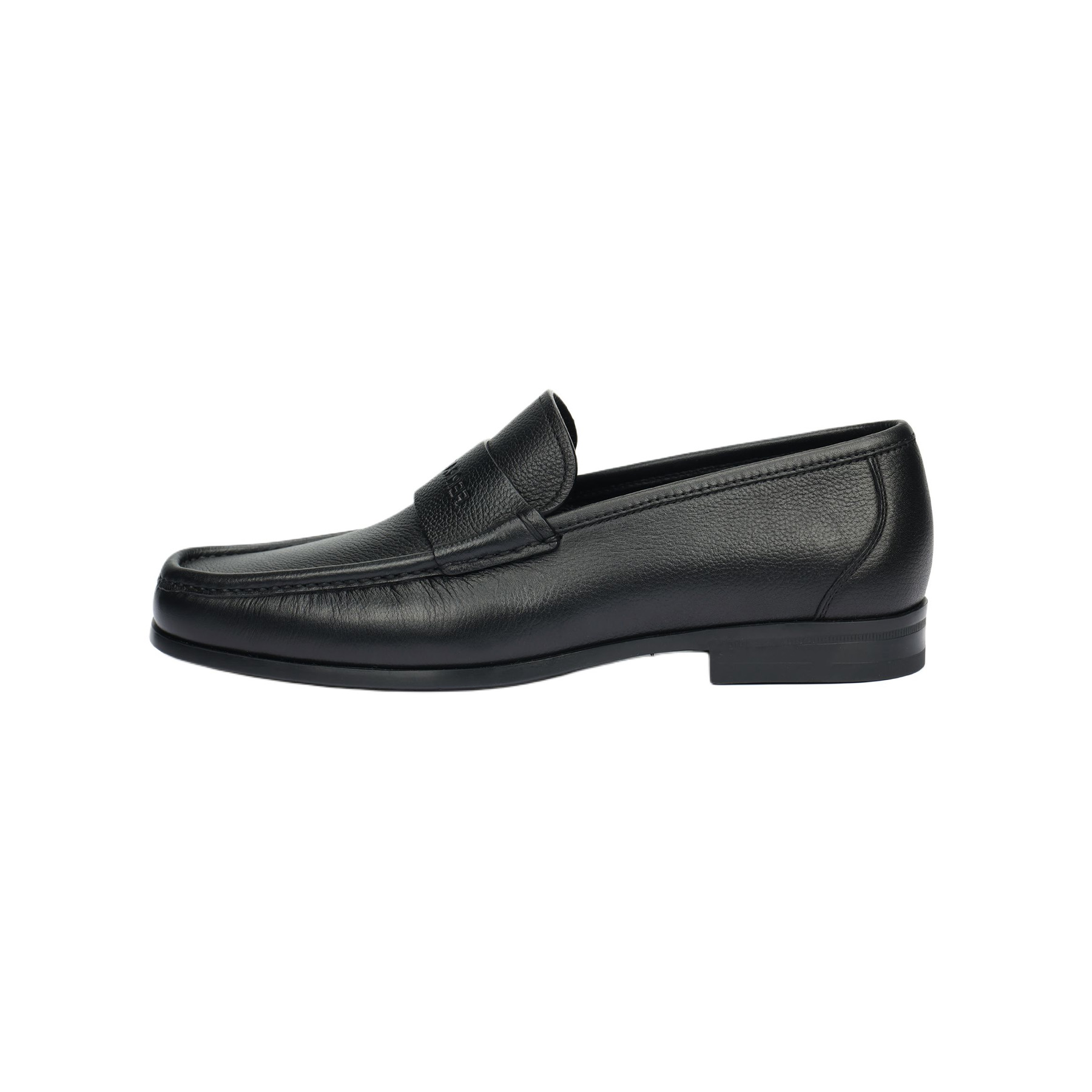 FERRAGAMO Logo-debossed Leather Loafers