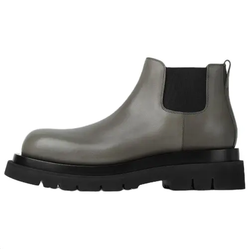 Bottega Veneta Calfskin Ankle Length Chelsea Boots 5.5cm Men's Cyan