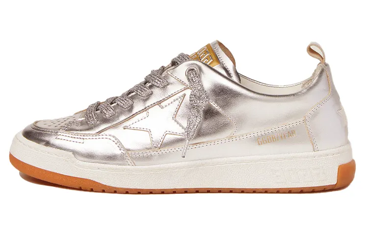 Golden Goose Yeah Low top Casual Shoes Women's Silver