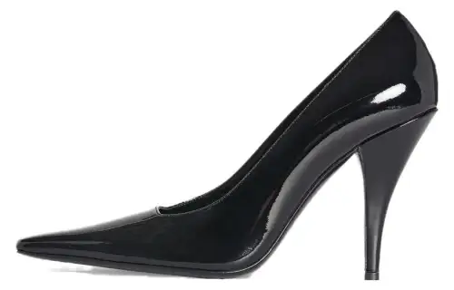 THE ROW Patent Leather Slim Heel High Heels 10.2cm Women's Black