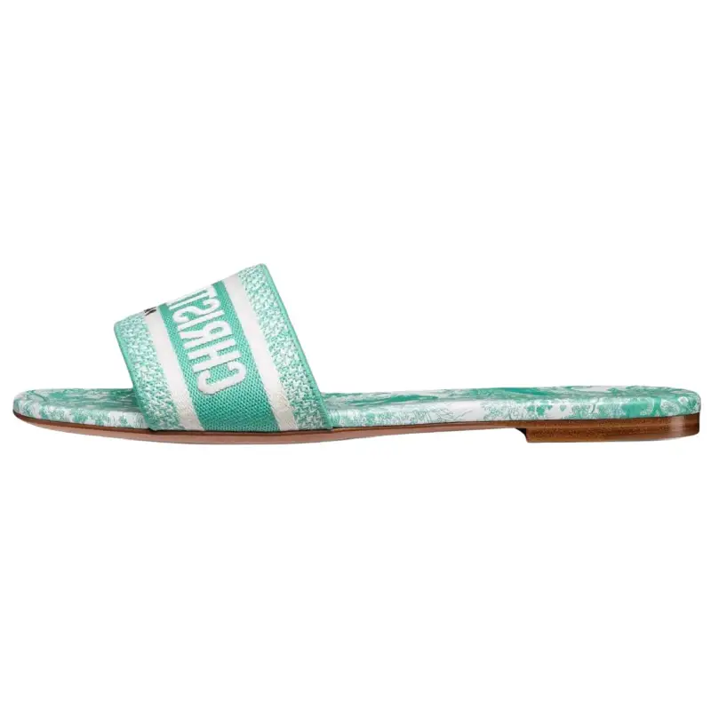 DIOR Dway Slide Slippers Women's Green