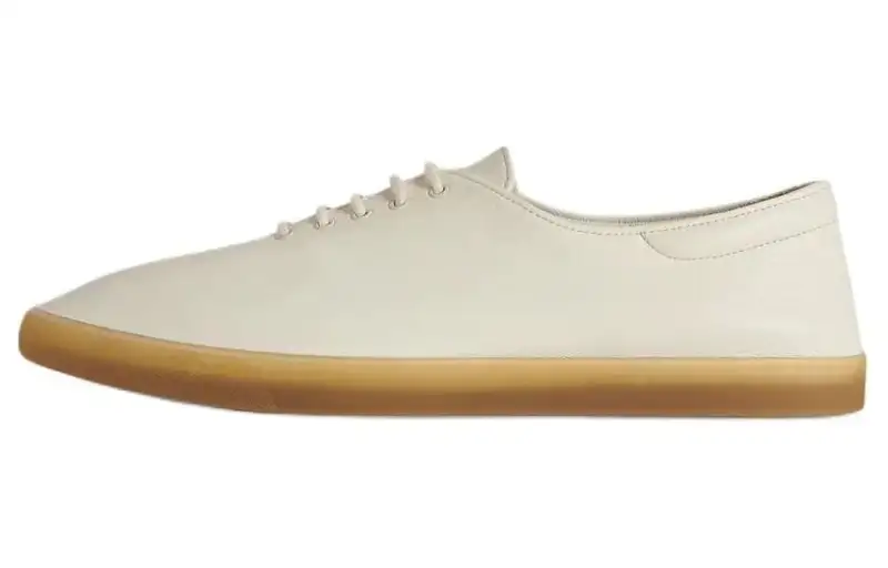THE ROW Leather Casual Shoes Men's Beige