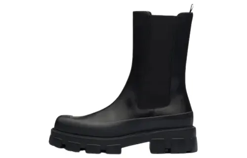 PRADA Crew Chelsea Boots Men's Black
