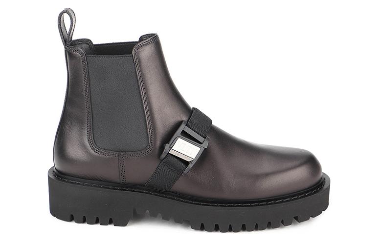 Valentino Stivali Calfskin Chelsea Boots Men's Black