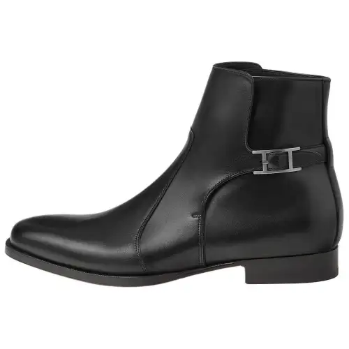 HERMES Ideal Ankle Boots Men's Black