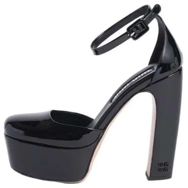 MIU MIU Patent-leather Platform Pumps