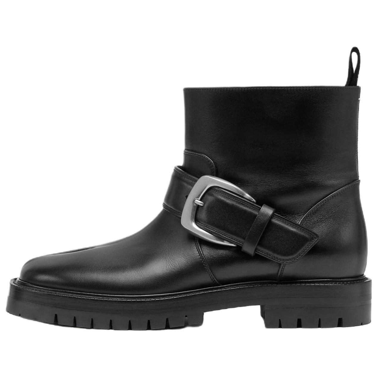 Женские ботильоны Maison Margiela Tabi County (черные)