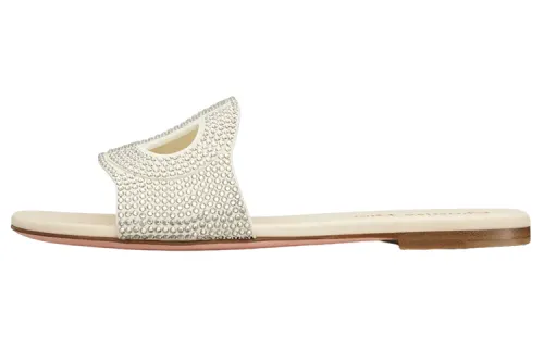 DIOR D Club Slide Slippers Women's White