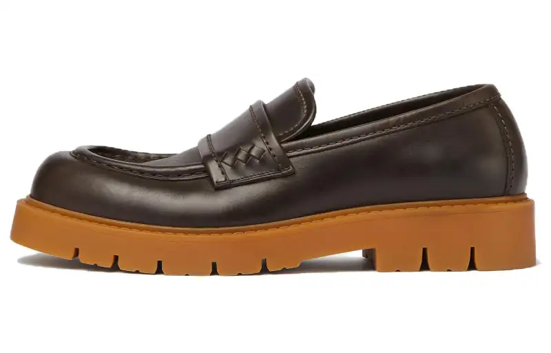 Bottega Veneta Haddock Loafers 4.5cm Men's Dark Brown