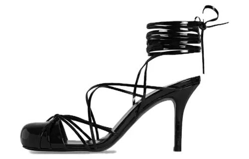 THE ROW Joan Patent Leather Slim Heel High Heels 8.9cm Women's Black