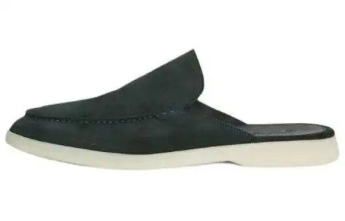 Loro Piana Closed Toe Slippers Men's Dark Green