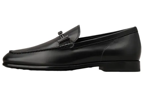 TOD'S Leather Men's Casual Shoes Men's Black
