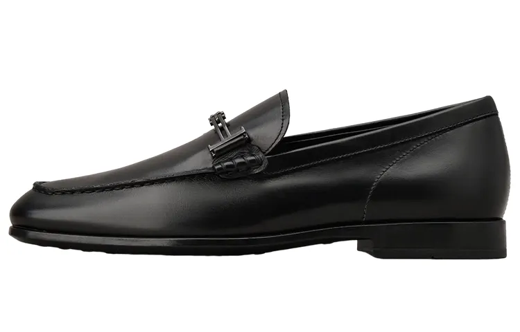 TOD'S Leather Men's Casual Shoes Men's Black