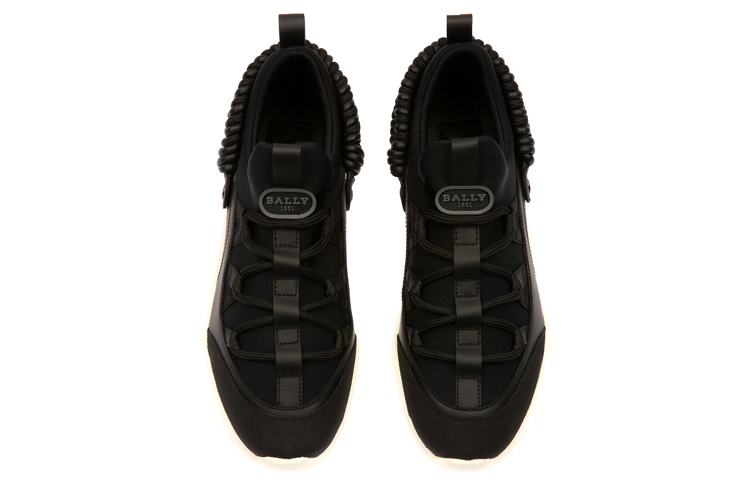 BALLY Mesh, Leather Low top Running Shoes Men’s Black