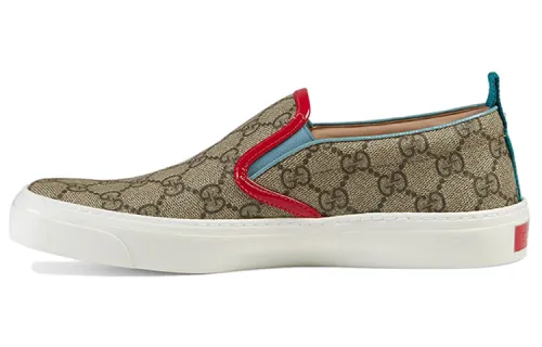GUCCI Skateboard Shoes Women's Low Top Brown Red