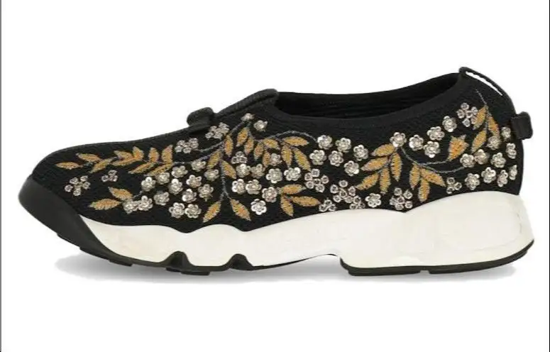 DIOR Women's Fusion 'Crystal Embroidery - Noir'
