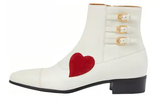 GUCCI Ankle Boots Men's White