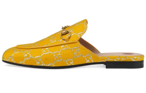 GUCCI Closed Toe Slippers Women's Yellow