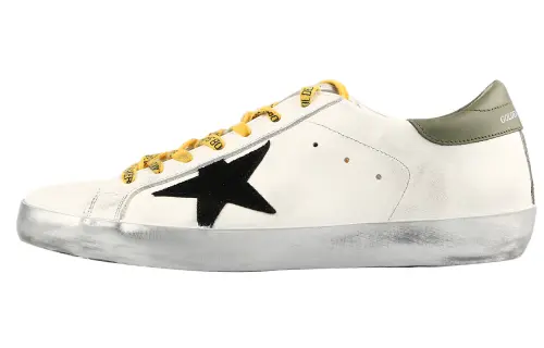 Golden Goose Super Star Low top Skateboard Shoes Men's White