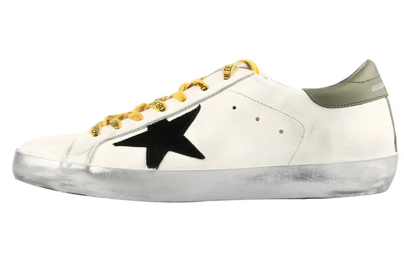 Golden Goose Super Star Low top Skateboard Shoes Men's White
