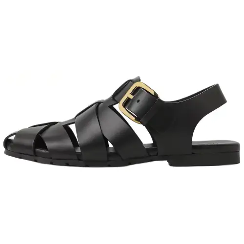 Bottega Veneta Alfie Roman Sandals Women's Black