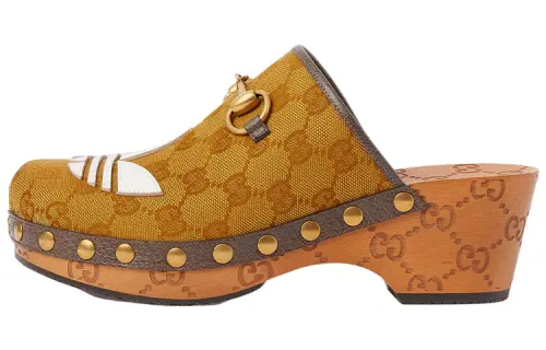Gucci Adidas x Gucci Wmns Horsebit Clog 'GG Monogram' Women's