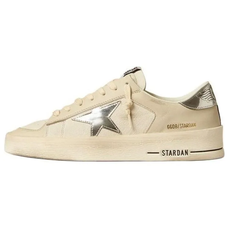 Golden Goose Stardan Cow Leather Low top Skateboard Shoes Women's White