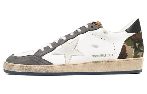 Golden Goose Ball Star Leather Low top Skateboard Shoes Men's Multicolor