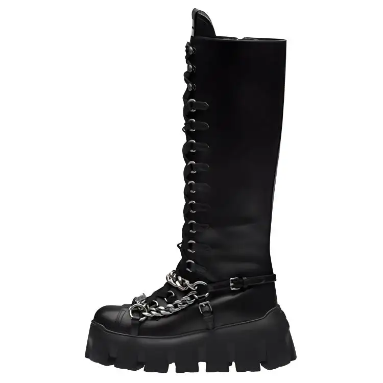 MIU MIU Knee high Boots Women's Black
