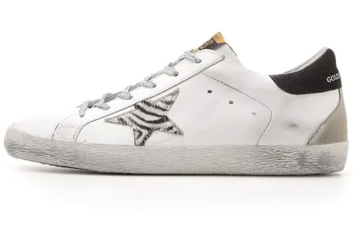 Golden Goose Super Star Low top Stylish Skateboarding Shoes Women's Gray Yellow