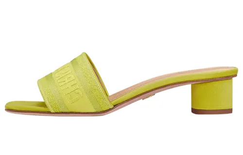 DIOR Dway Slide Slippers Women's Green Yellow