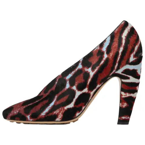 Bottega Veneta Canalazzo High Heels Women's Black Red