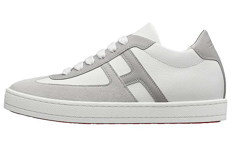 HERMES Boomerang Low top Stylish Skateboarding Shoes Women's White Gray