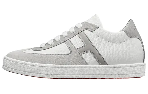 HERMES Boomerang Low top Stylish Skateboarding Shoes Women's White Gray