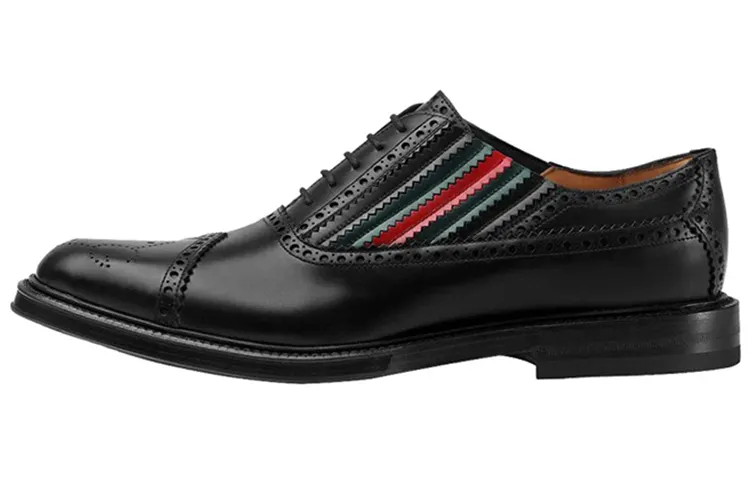GUCCI Men's Casual Shoes Men's Low Top Black/Green/Red