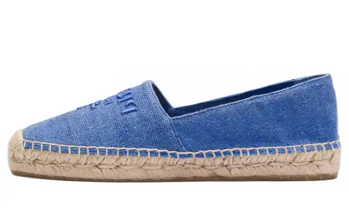 PRADA Hemp Sole Shoes Women's Light Blue