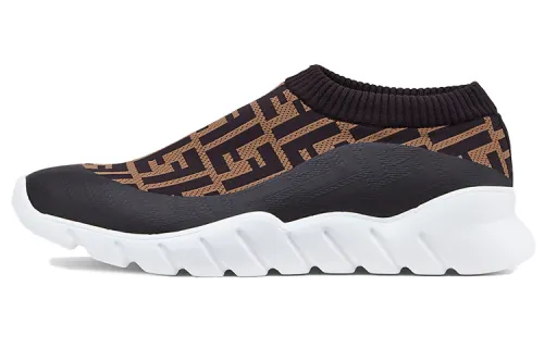 Fendi Ff Motif Slip-On 'Brown'