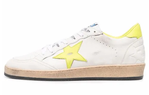 Golden Goose Ball Star Skateboard Shoes Men's Low Top White