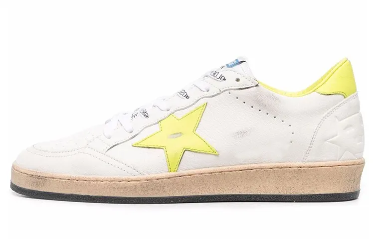 Golden Goose Ball Star Skateboard Shoes Men's Low Top White