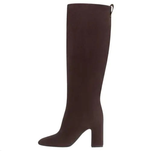 LOUIS VUITTON Donna Calfskin Knee high Boots 8.5cm Women's Brown